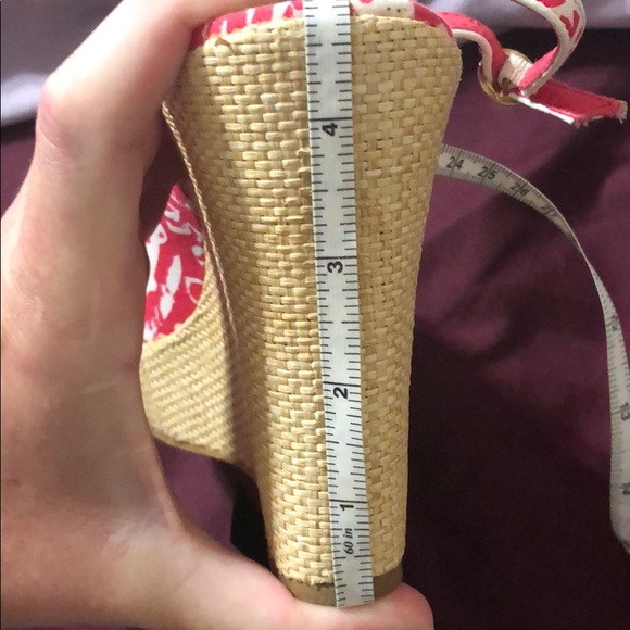 Lilly Pulitzer pink/white espadrille size 10 - Picture 8 of 9